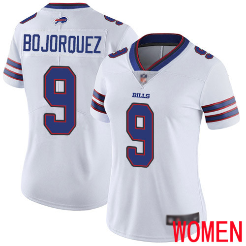 Women Buffalo Bills #9 Corey Bojorquez White Vapor Untouchable Limited Player NFL Jersey->youth nfl jersey->Youth Jersey